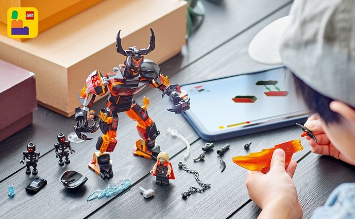 Immagine prodotto LEGO Figura di costruzione di Thor contro Surtur (76289, LEGO Marvel)