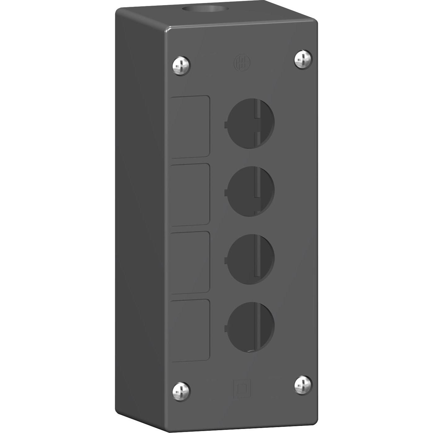 Schneider Electric Leergehäuse 4 Stelle (Gehäuse), Elektronikzubehör + Gehäuse, Schwarz