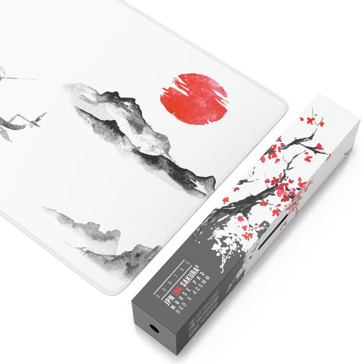 Actual product image Titanwolf Gaming Mouse Pad, 900 x 400mm XXL Speed Gaming Mouse Mat, Mousepad Extra Large Surface, Ink Sakura 5 (XXL)