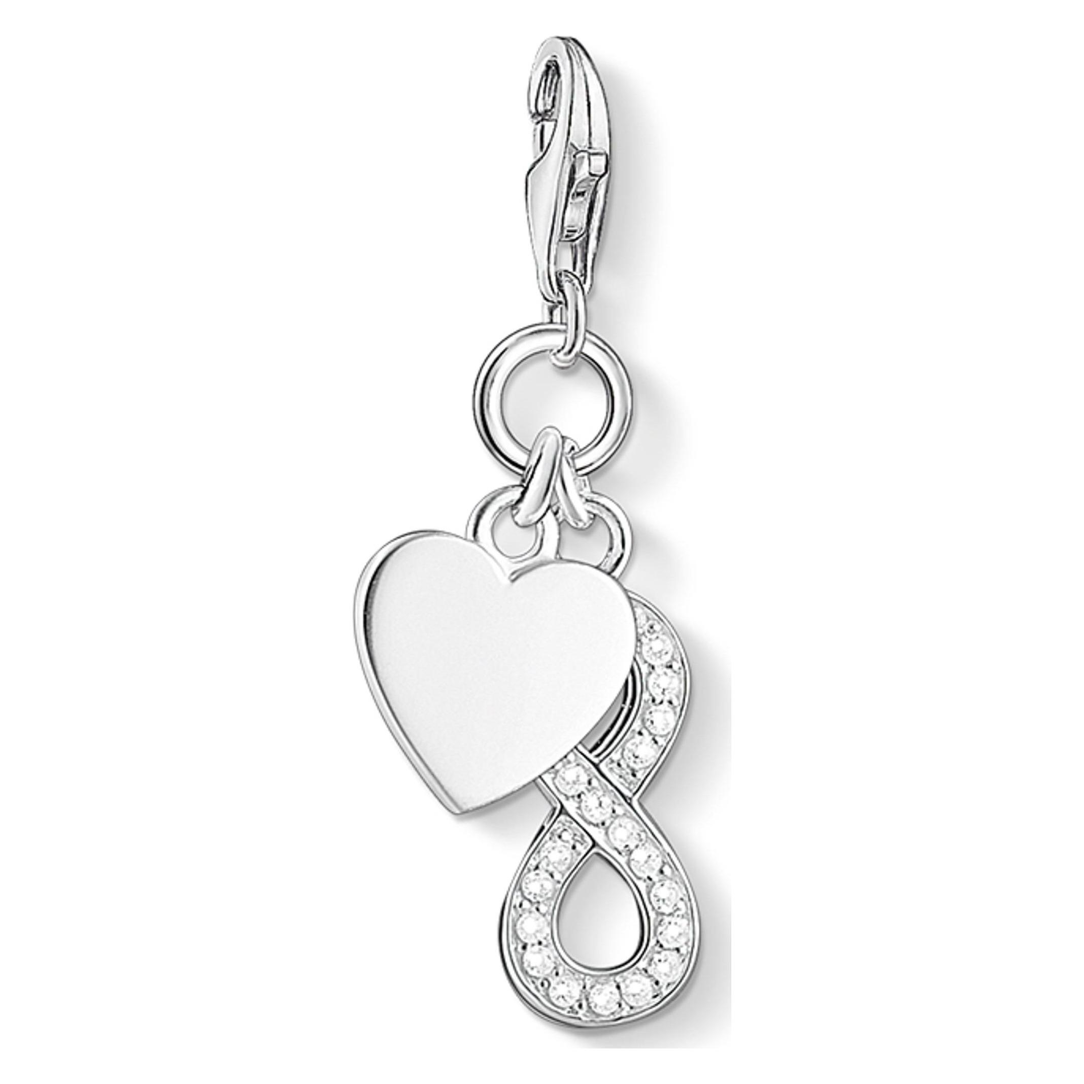 Thomas Sabo, Hanger, Bedelhanger Hart Met Oneindigheid, (925 Zilver)