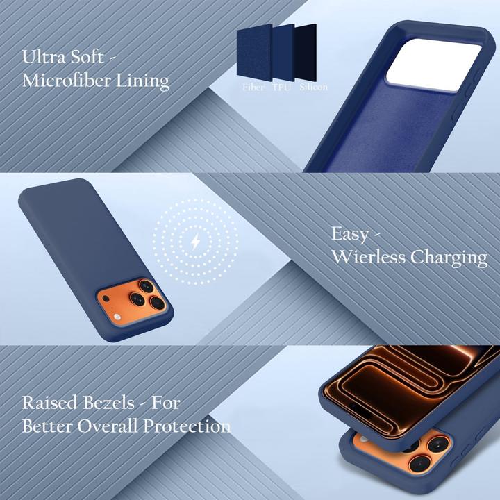 Image du produit Cadorabo Coque pour iPhone 17 PRO MAX TPU Liquid Silicone Case (Apple iPhone 17 Pro Max)