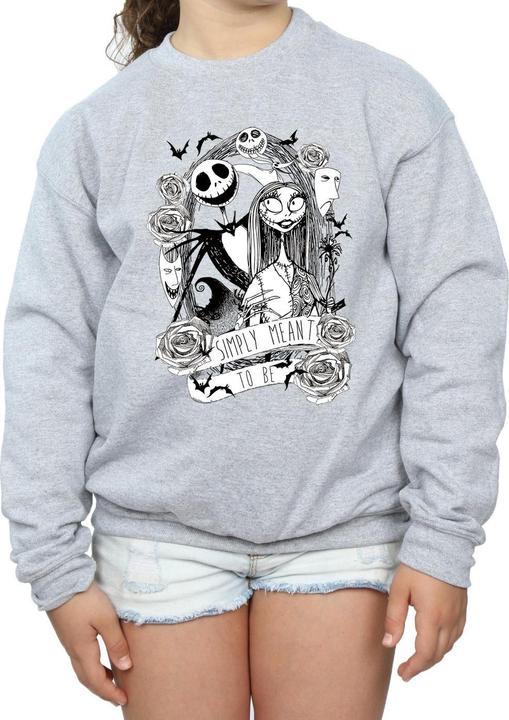 Produktbild Disney Nightmare Before Christmas Simply Meant To Be Sweatshirt Mädchen (128)