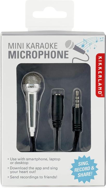 Image du produit Kikkerland Mini microphone de karaoké