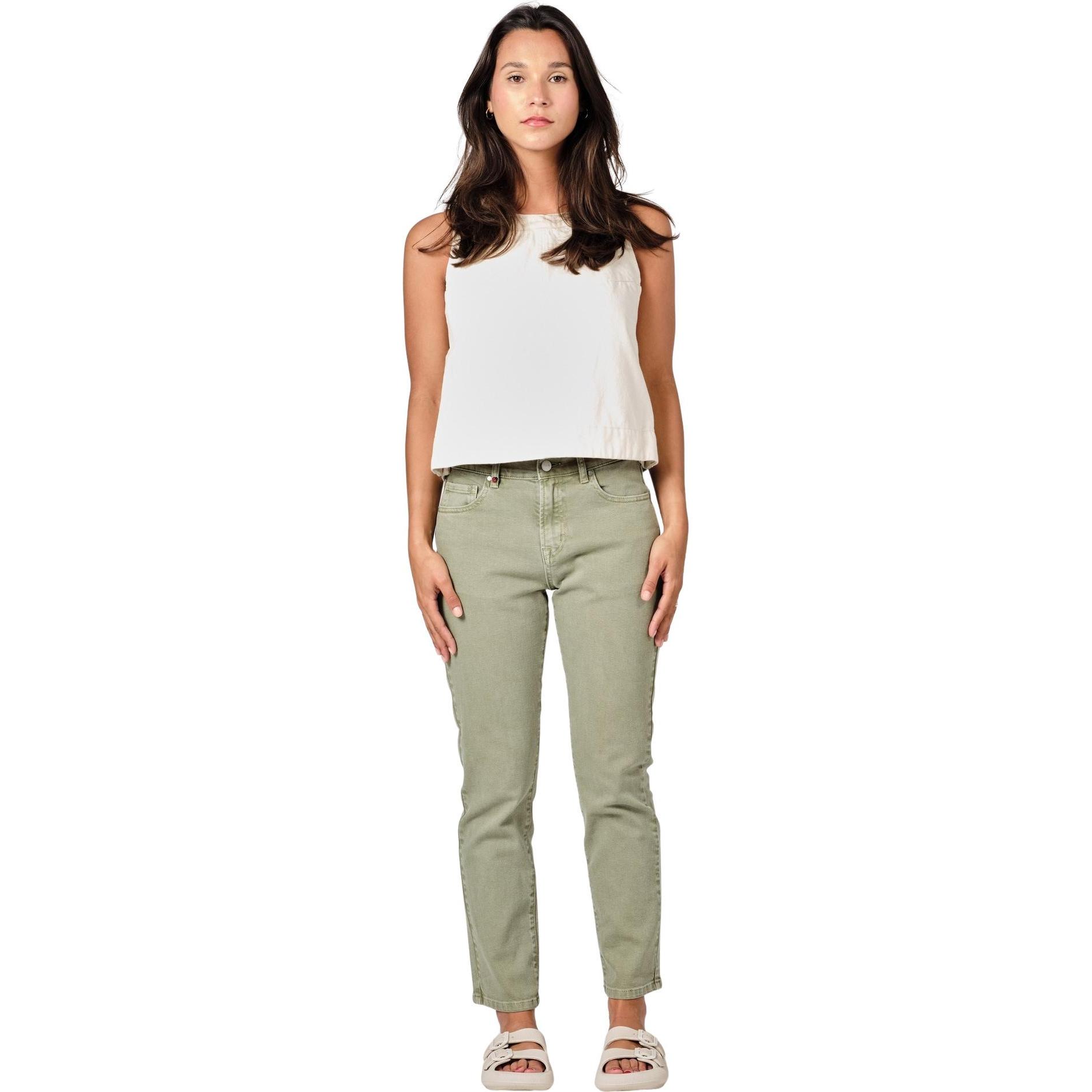 F.A.M. Paris, Damen, Jeans, Patricia, Grün, (28)
