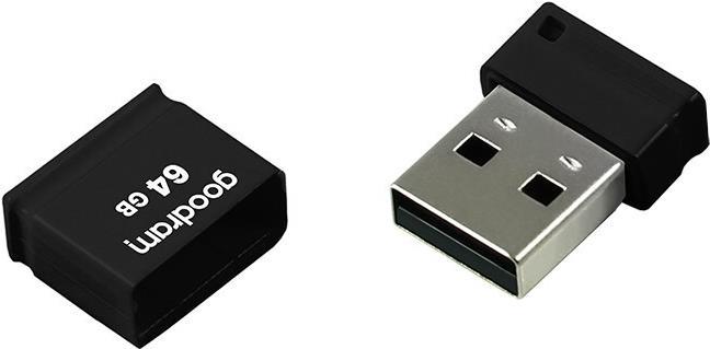 Actual product image Goodram UPI2 USB flash drive 64 GB Type-A 2.0 Black (64 GB, USB 2.0)