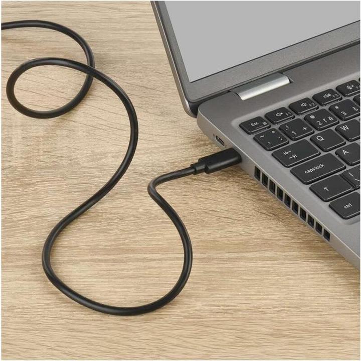 Immagine prodotto Emos USB Kabel 2.0 C Stecker - USB C Stecker 2m, schwarz (2 m, USB 2.0, 100 W)