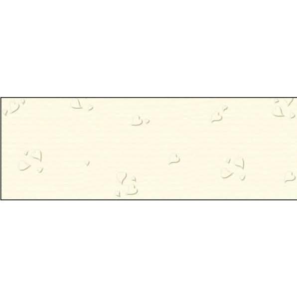 Ursus, Bastelpapier, Prägekarton Elegance 220g/qm 23x32cm VE=5 Blatt Herzen elfenbein (220 g/m², 5 x)