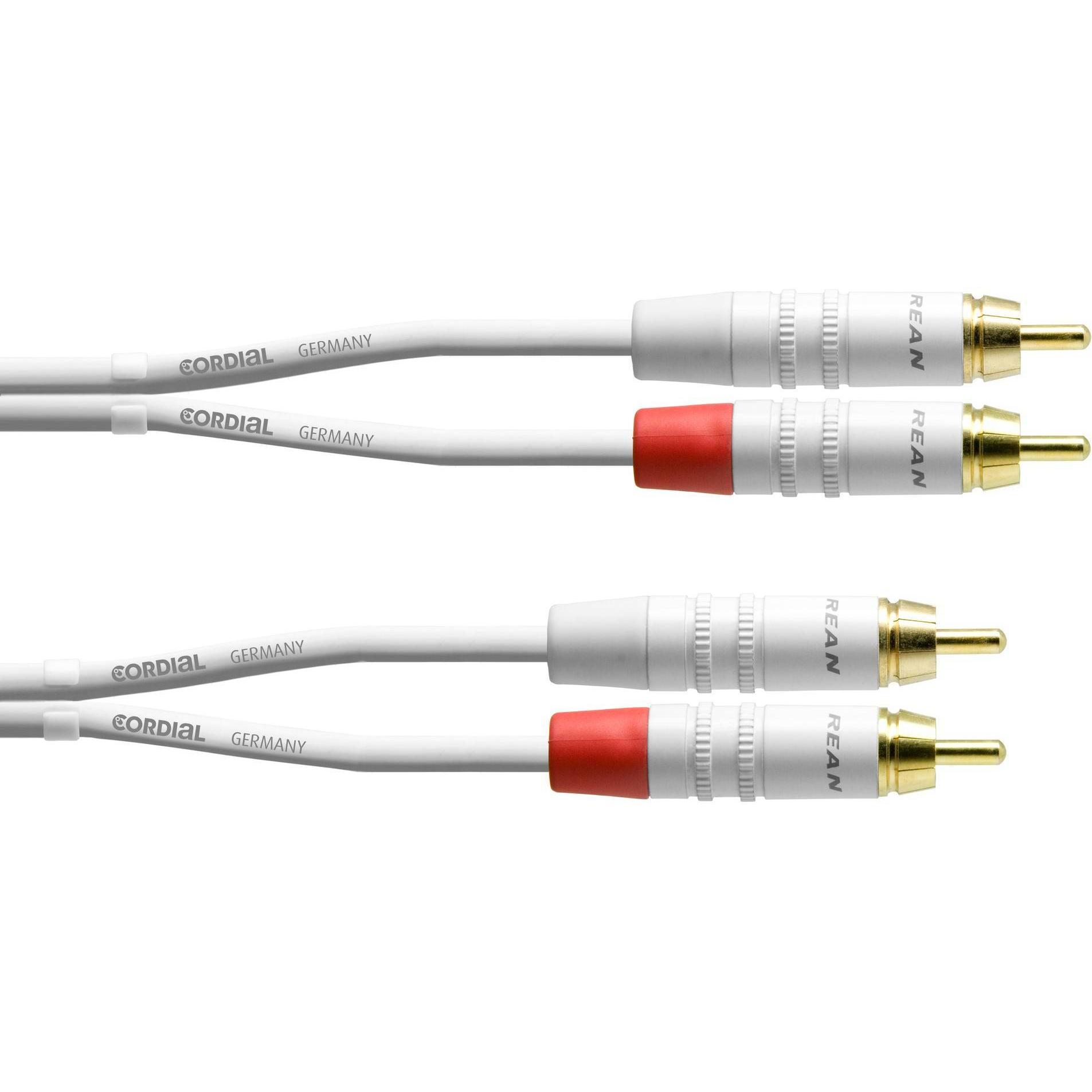 Cordial CFU CC - Cinch-Verbindungskabel unsymmetrisch (6 m), Audio Kabel