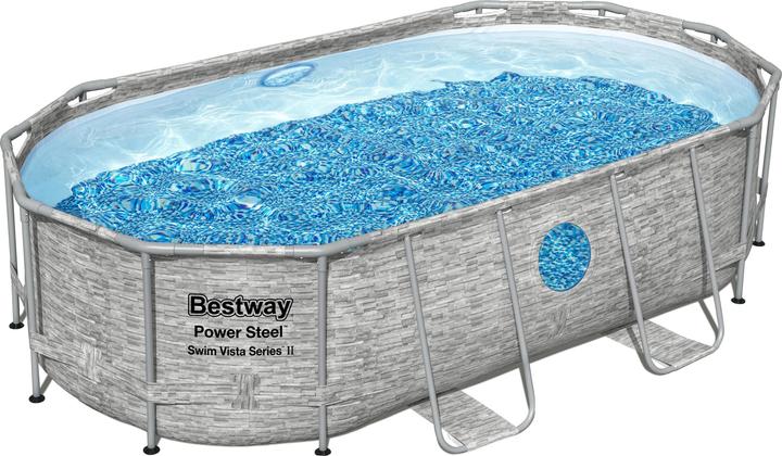 Bestway Pool Power Steel mit Zubehörset, 427x250x100 cm (427 x 250 x 100 cm)