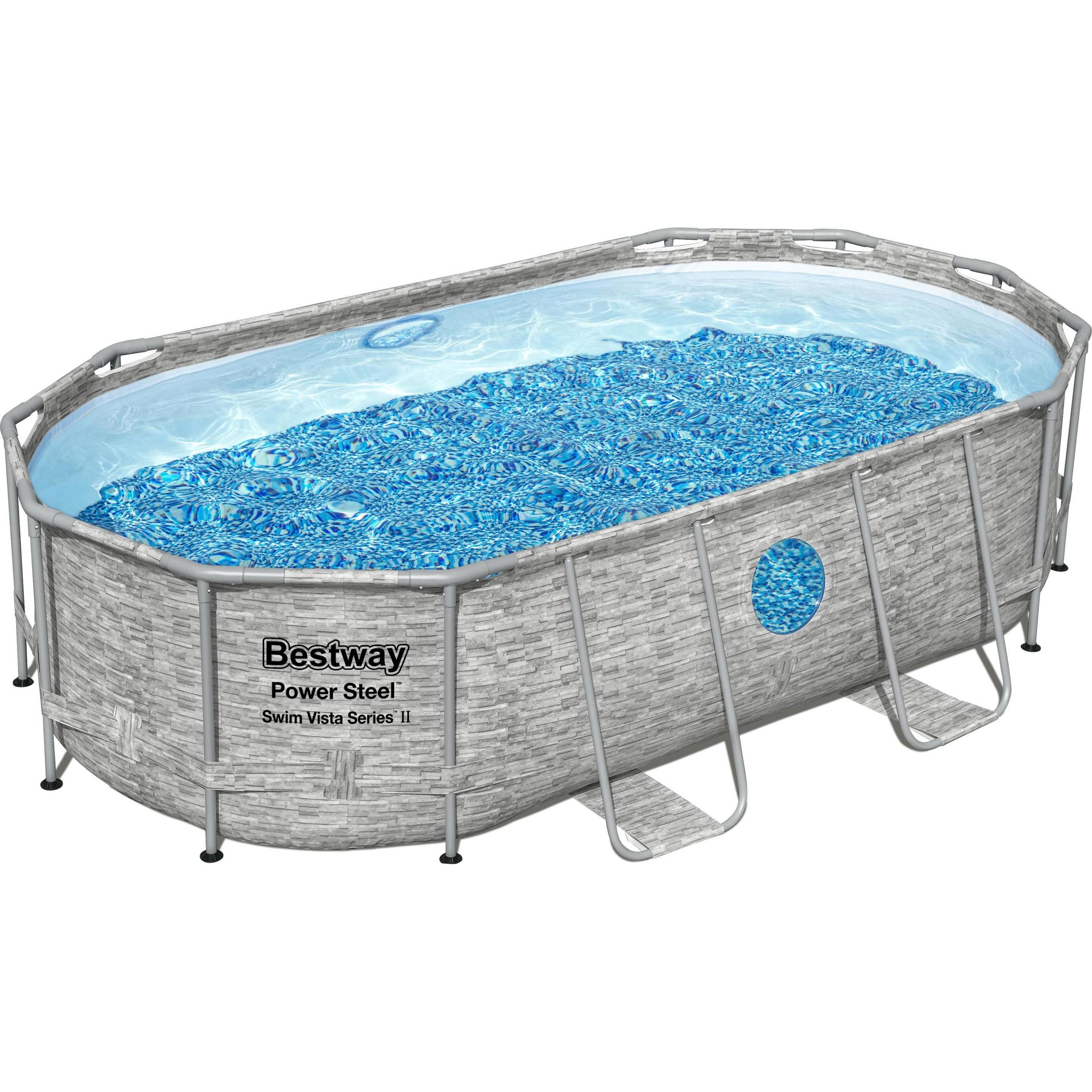 Thumbnail - Bestway, Pool, Pool Power Steel mit Zubehörset, 427x250x100 cm (427 x 250 x 100 cm)