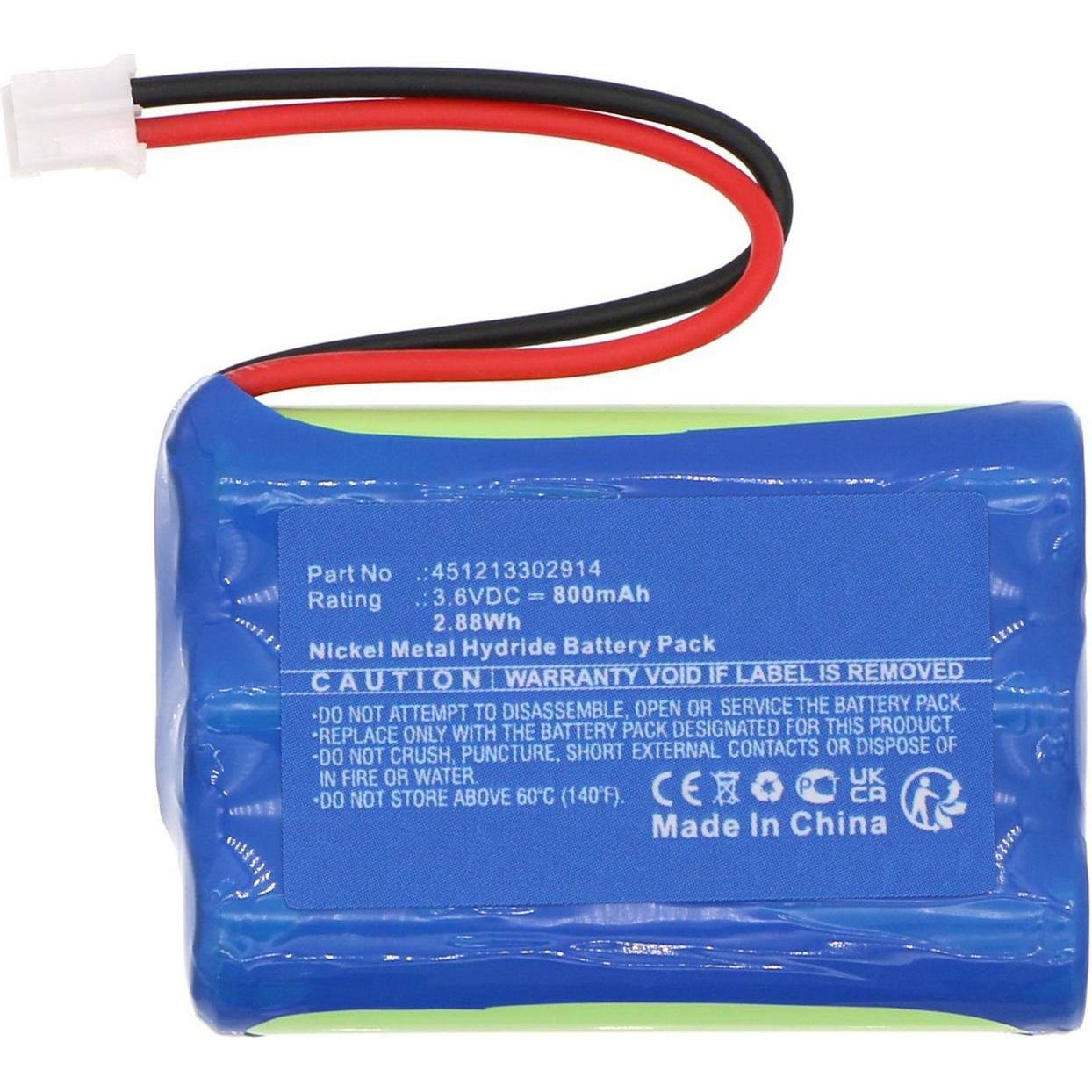 CoreParts Battery 3.6V 800mAh 2.88Wh (1 Stk., 800 mAh), Batterien + Akkus