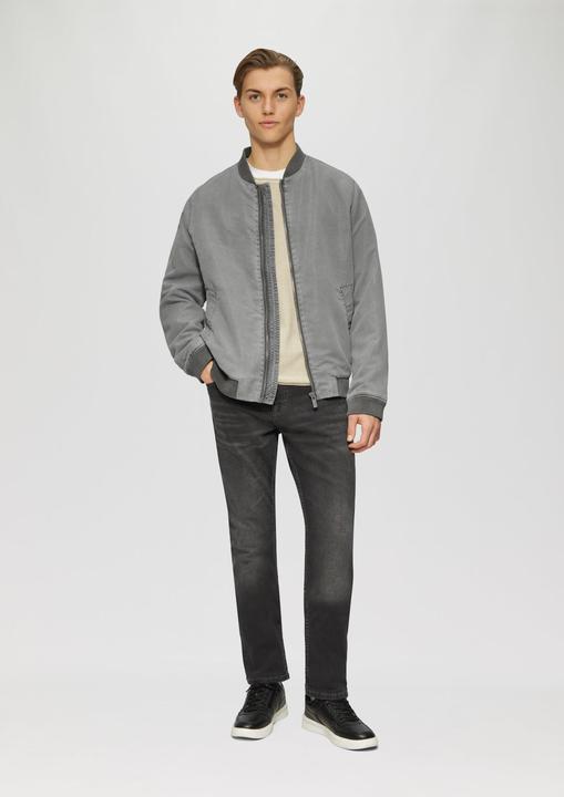 Actual product image S.Oliver Outdoor-Jacke Gewaschene Bomberjacke mit Rippbündchen (M)