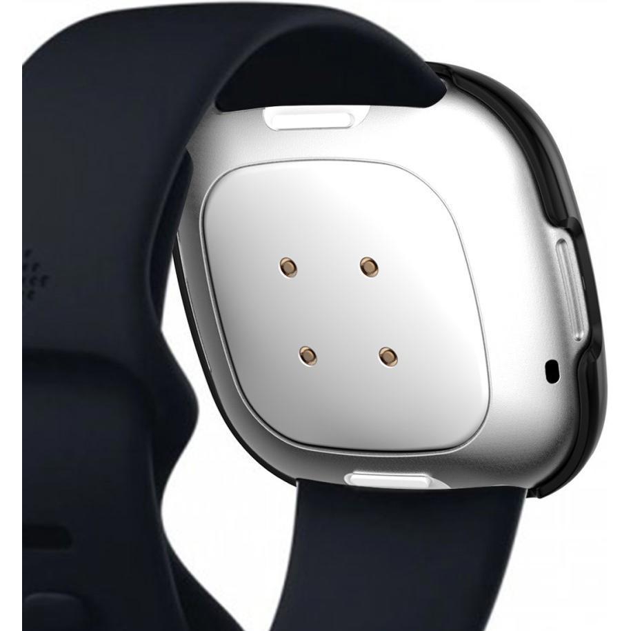 Thumbnail - Cover-Discount Fitbit Versa 3 / Sense - Glitzer Strass Schutz Case schwarz, Smartwatch Zubehör, Schwarz