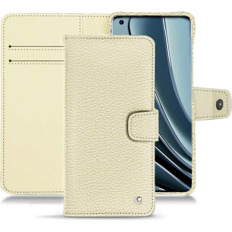 Noreve Lederschutzhülle Wallet (OnePlus 10 Pro), Smartphone Hülle, Weiss