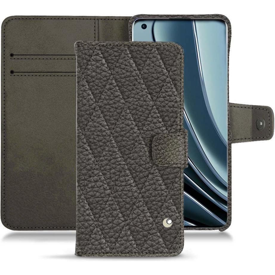Noreve Lederschutzhülle Wallet (OnePlus 10 Pro), Smartphone Hülle, Grau