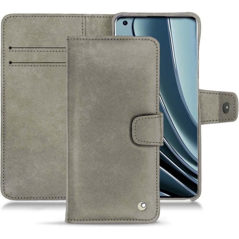 Noreve Lederschutzhülle Wallet (OnePlus 10 Pro), Smartphone Hülle, Grau