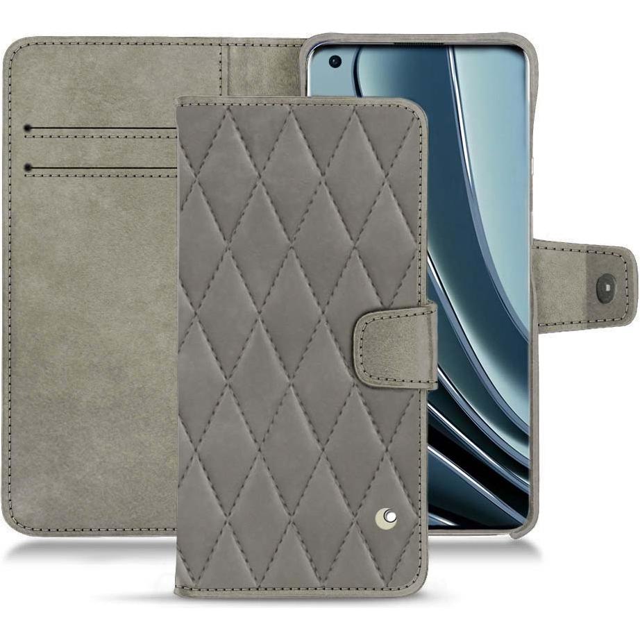 Noreve Lederschutzhülle Wallet (OnePlus 10 Pro), Smartphone Hülle, Grau