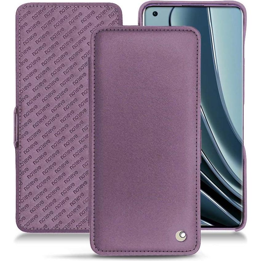 Thumbnail - Noreve Lederschutzhülle horizontal (OnePlus 10 Pro), Smartphone Hülle, Violett