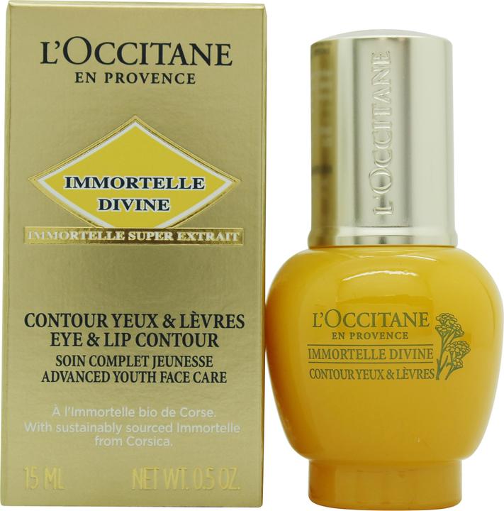 Image du produit L'Occitane Immortelle Divine Soin contour des yeux et des lèvres (Fluide pour le soin des yeux, 15 ml, Journée)