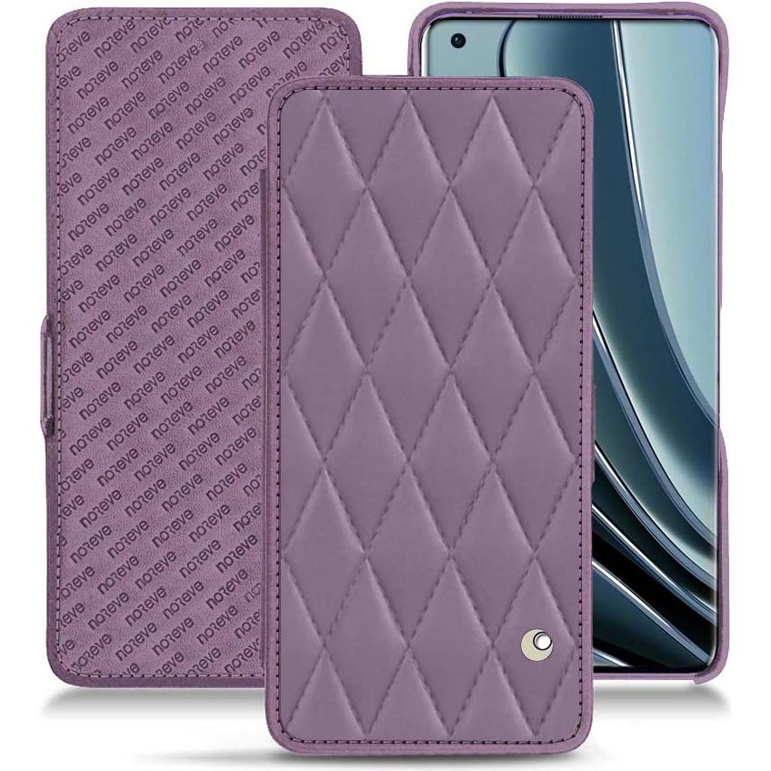 Noreve Lederschutzhülle horizontal (OnePlus 10 Pro), Smartphone Hülle, Violett
