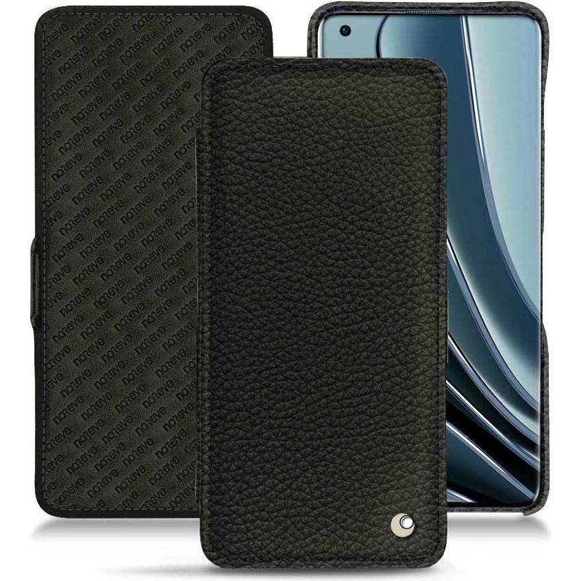 Noreve Lederschutzhülle horizontal (OnePlus X), Smartphone Hülle, Schwarz