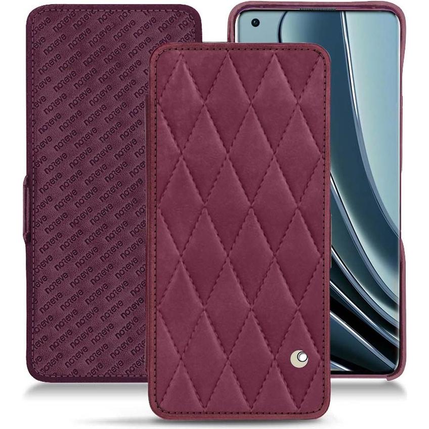 Noreve Lederschutzhülle horizontal (OnePlus 10 Pro), Smartphone Hülle, Violett