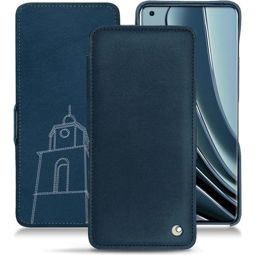 Noreve Lederschutzhülle horizontal (OnePlus 10 Pro), Smartphone Hülle, Blau