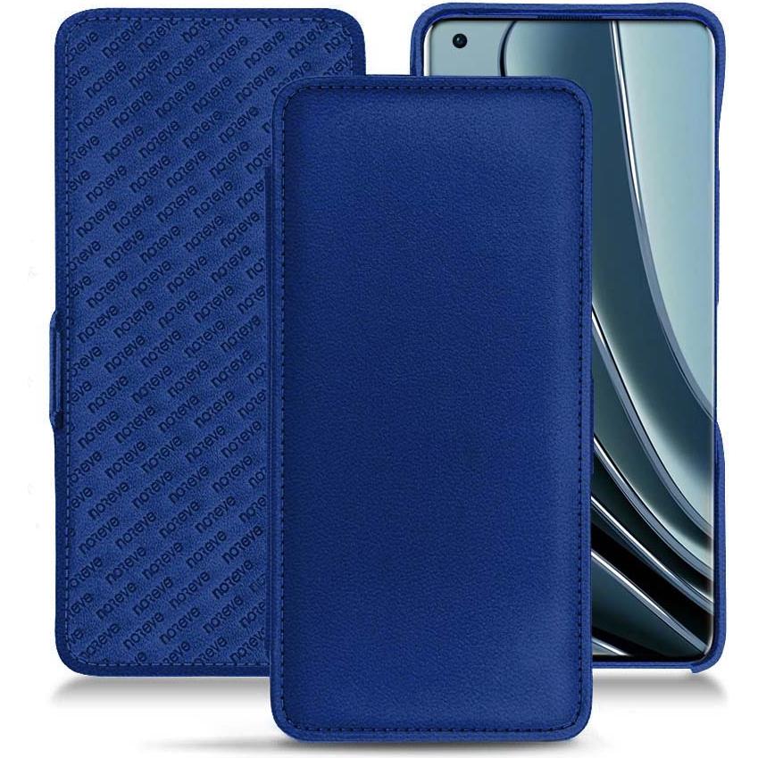 Noreve Lederschutzhülle horizontal (OnePlus 10 Pro), Smartphone Hülle, Blau