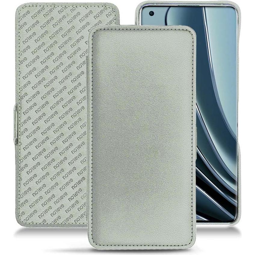 Noreve Lederschutzhülle horizontal (OnePlus 10 Pro), Smartphone Hülle, Grau