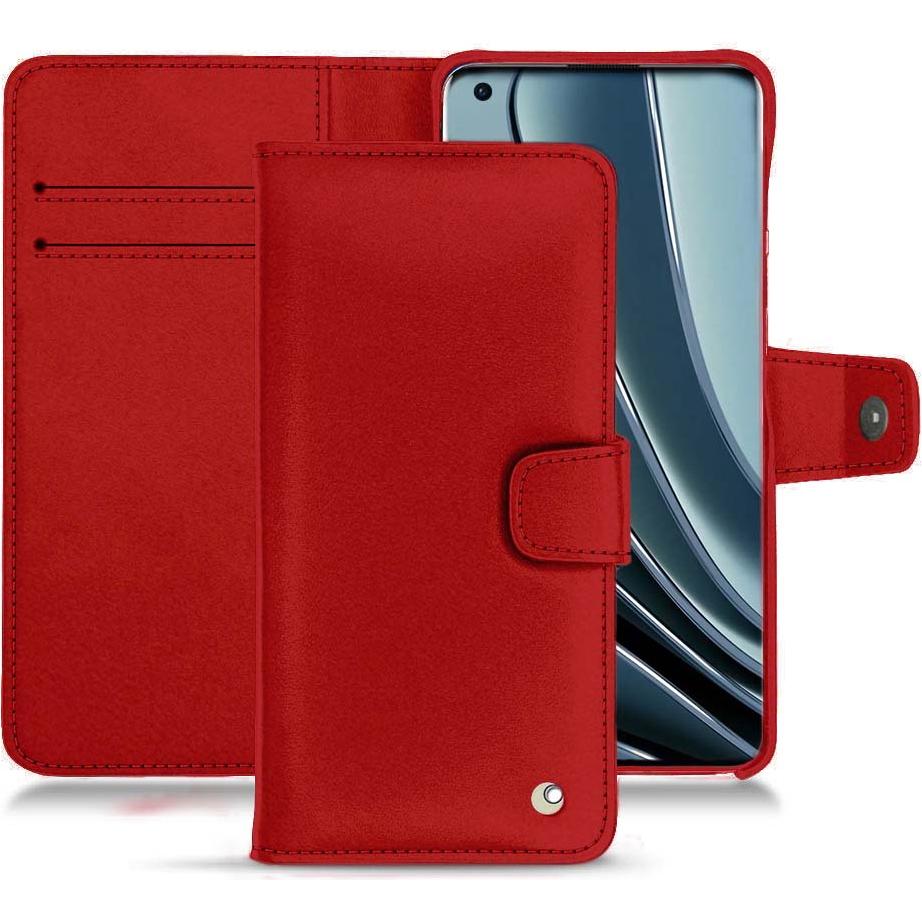 Noreve Lederschutzhülle Wallet (OnePlus 10 Pro), Smartphone Hülle, Rot