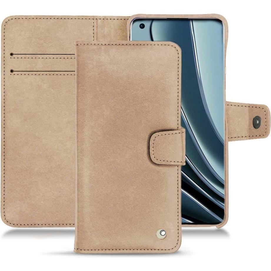 Noreve Lederschutzhülle Wallet (OnePlus 10 Pro), Smartphone Hülle, Beige