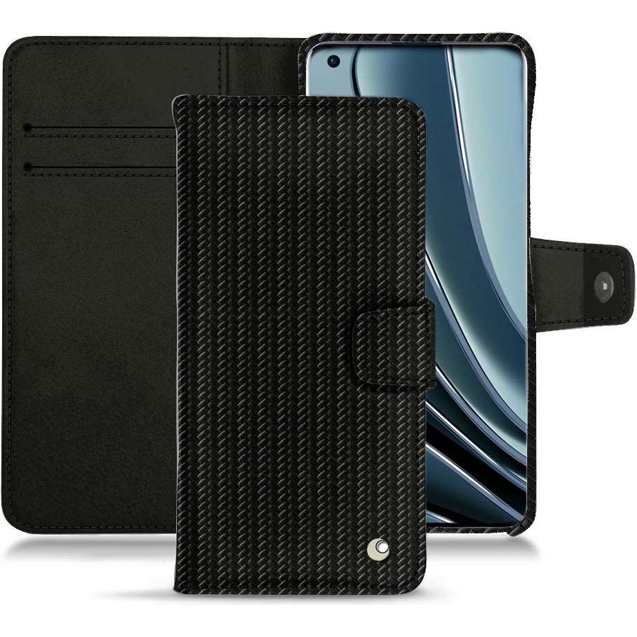 Noreve Lederschutzhülle Wallet (OnePlus 10 Pro), Smartphone Hülle, Schwarz