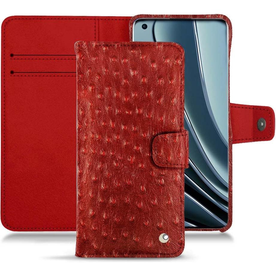 Noreve Lederschutzhülle Wallet (OnePlus 10 Pro), Smartphone Hülle, Rot