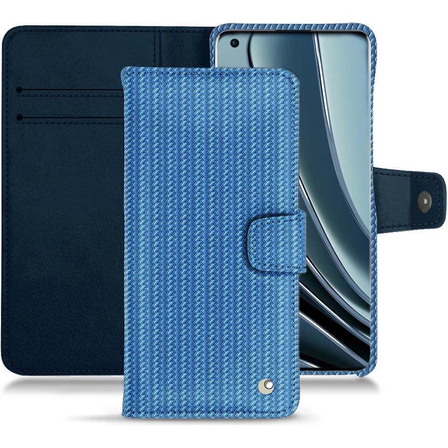 Noreve Lederschutzhülle Wallet (OnePlus 10 Pro), Smartphone Hülle, Blau