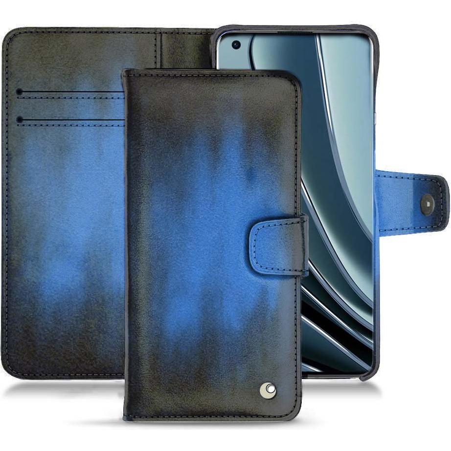 Noreve Lederschutzhülle Wallet (OnePlus 10 Pro), Smartphone Hülle, Blau