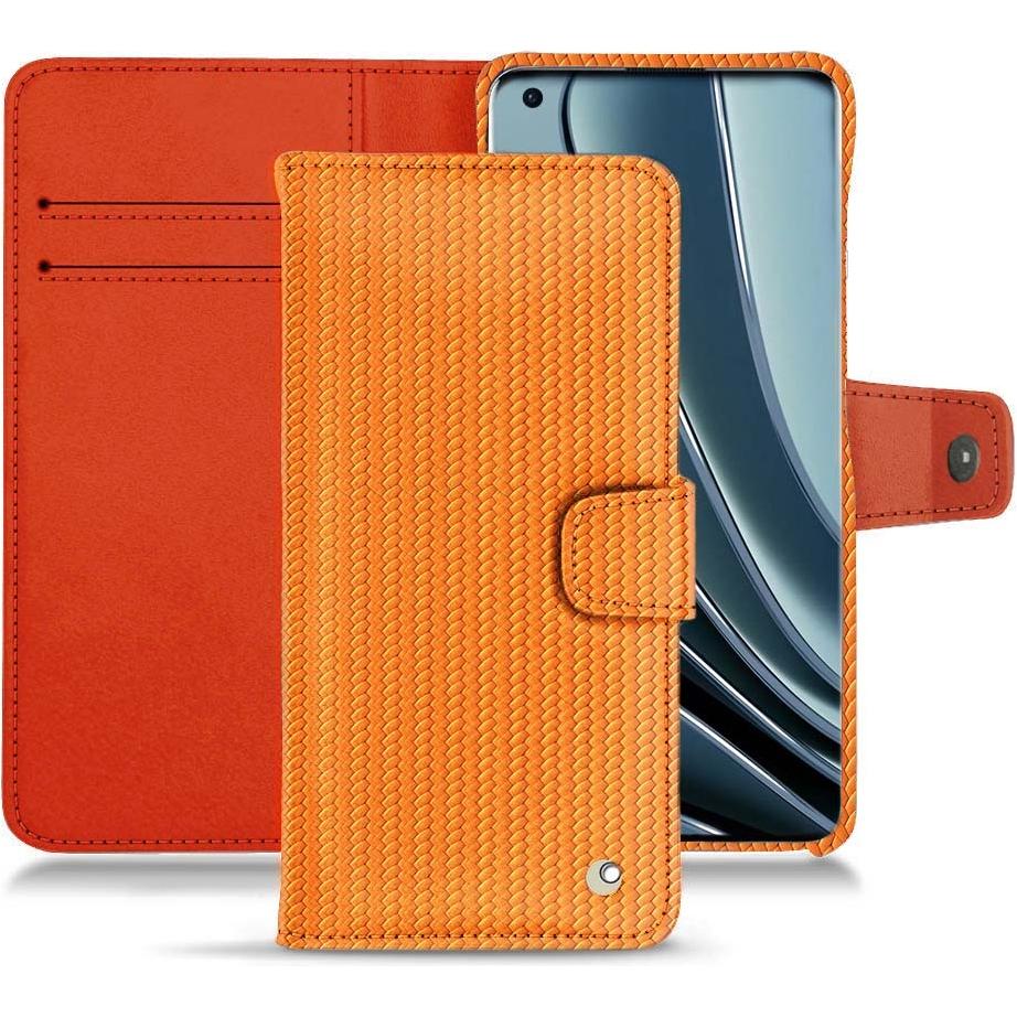 Noreve Lederschutzhülle Wallet (OnePlus 10 Pro), Smartphone Hülle, Orange