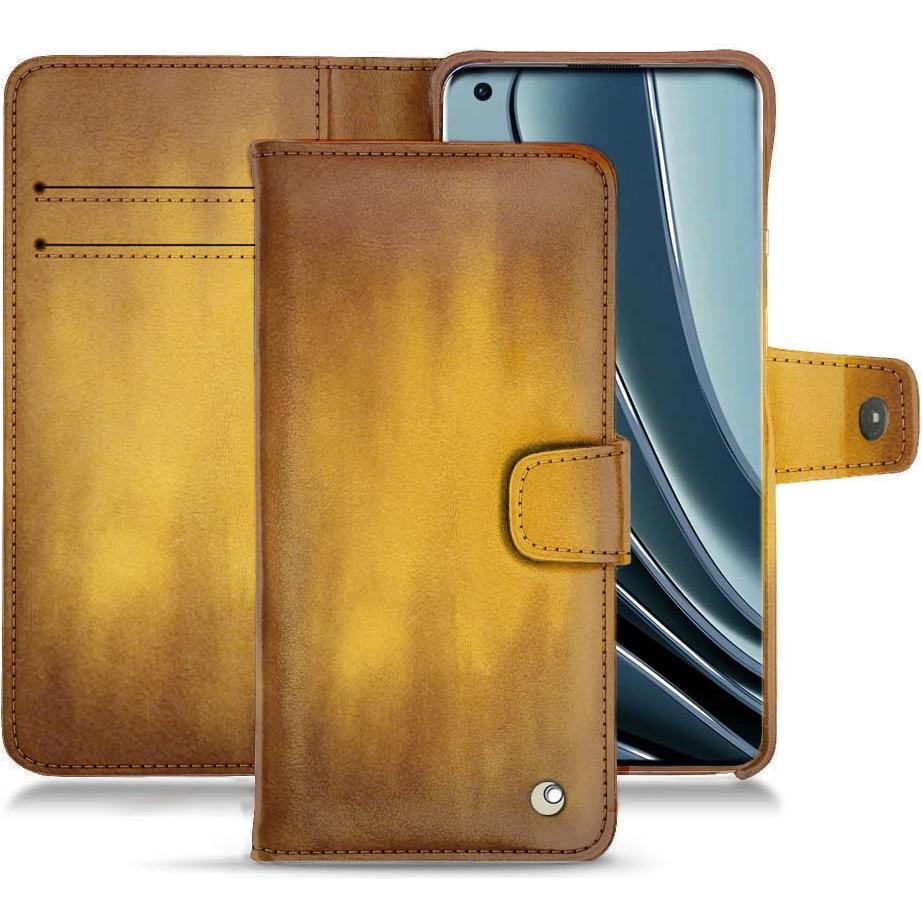 Noreve Lederschutzhülle Wallet (OnePlus 10 Pro), Smartphone Hülle, Gold