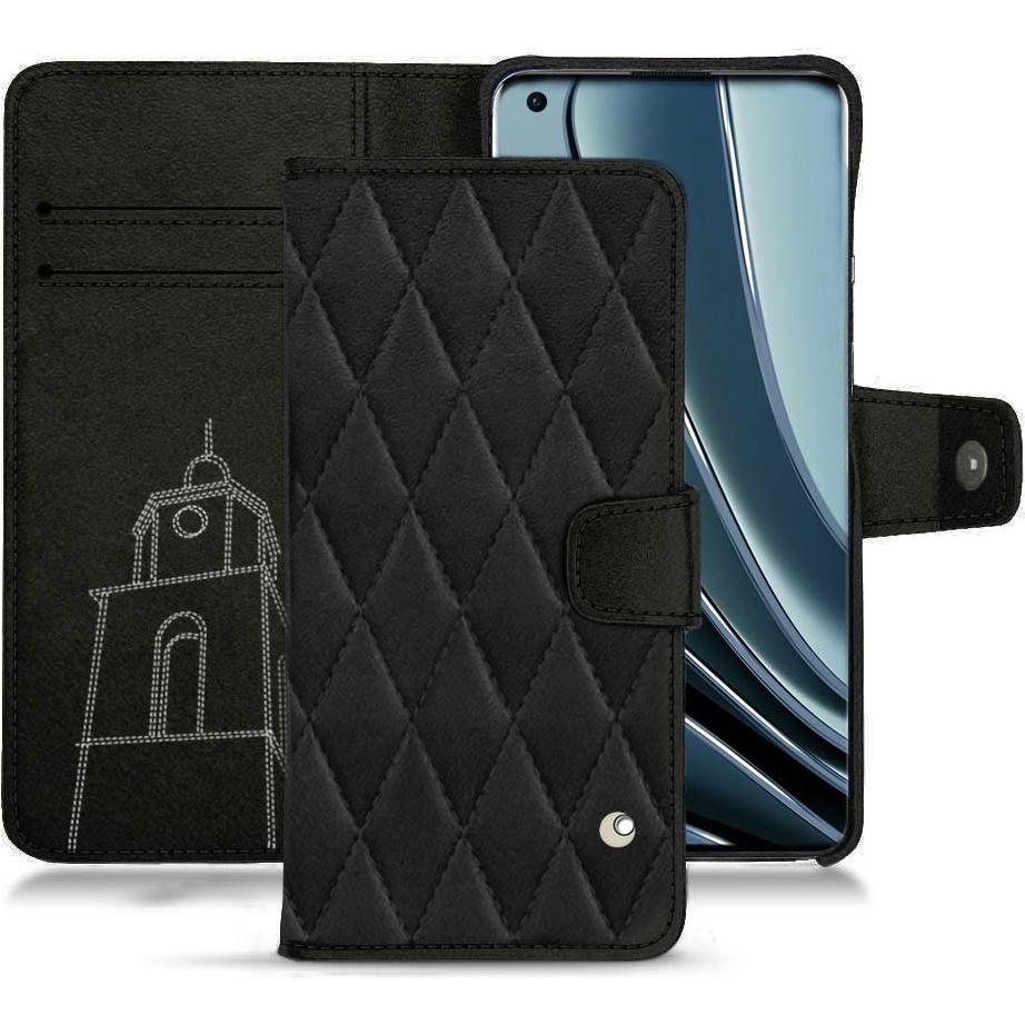 Noreve Lederschutzhülle Wallet (OnePlus 10 Pro), Smartphone Hülle, Schwarz