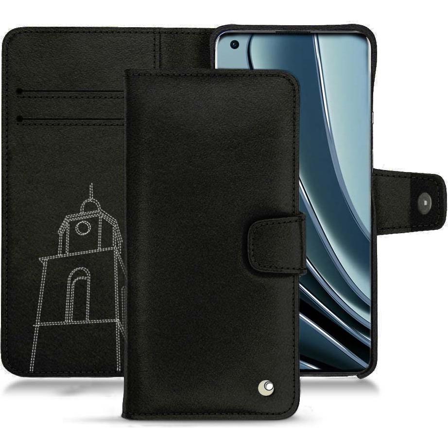 Noreve Lederschutzhülle Wallet (OnePlus 10 Pro), Smartphone Hülle, Schwarz