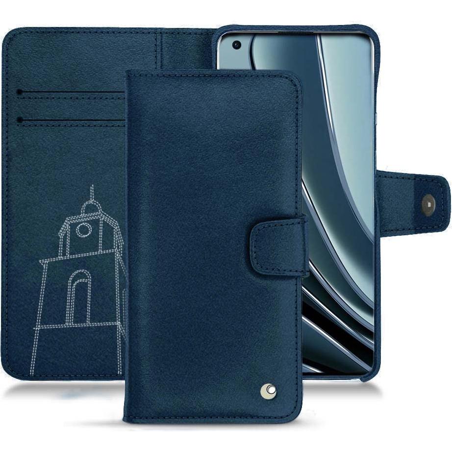 Noreve Lederschutzhülle Wallet (OnePlus 10 Pro), Smartphone Hülle, Blau