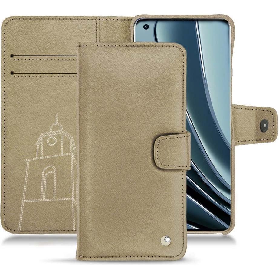 Noreve Lederschutzhülle Wallet (OnePlus 10 Pro), Smartphone Hülle, Beige