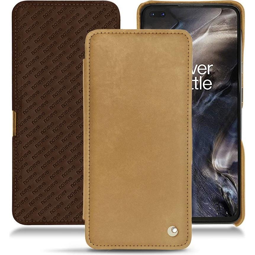 Noreve Lederschutzhülle horizontal (OnePlus Nord), Smartphone Hülle, Braun