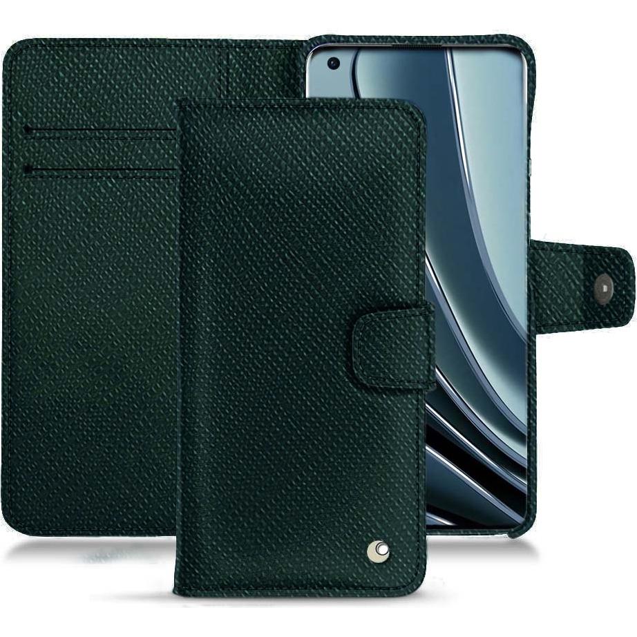 Noreve Lederschutzhülle Wallet (OnePlus 10 Pro), Smartphone Hülle, Grün