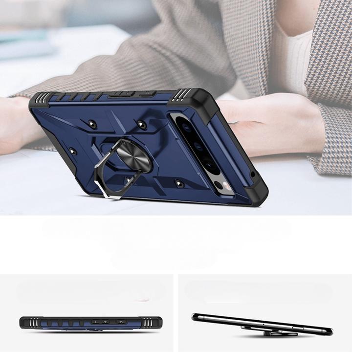 Produktbild Cover-Discount Google Pixel 8 Pro - Armor Case mit Kickstand blau (Google Pixel 8 Pro)