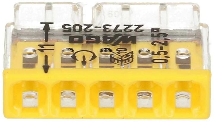 Actual product image Wago Plug-in terminal Contact COMPACT 5-fold