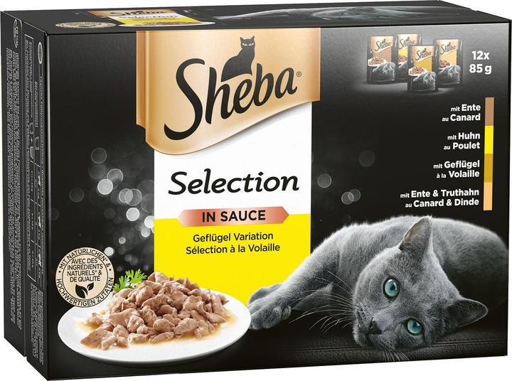 Produktbild Sheba Selection in Sauce (Adult, 12 Stk., 1020 g)