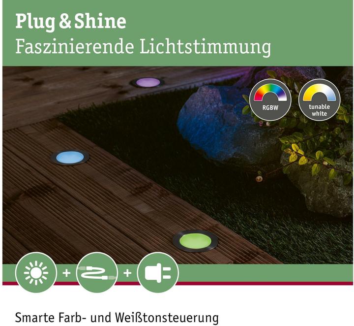 Image du produit Paulmann Plug & Shine Floor en extérieur (100 lm, IP67)