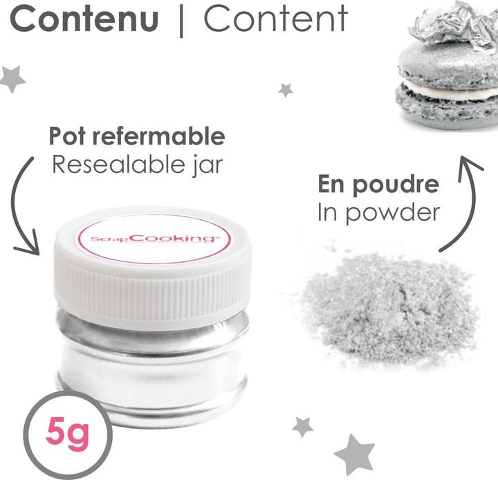 Produktbild ScrapCooking Lebensmittelpuder Glitzer (5 cl)