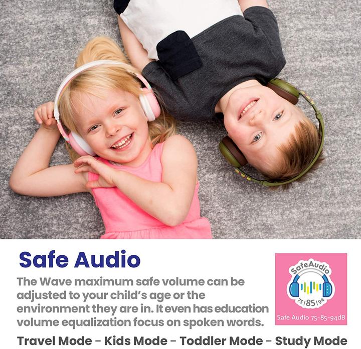 Actual product image Buddyphones Wave children headphones