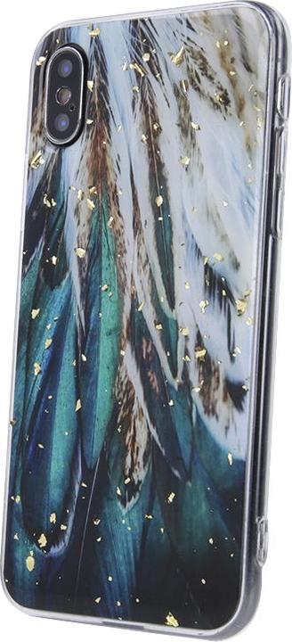 Actual product image OEM Gold Glam case for Samsung Galaxy S20 FE / S20 Lite / S20 FE 5G feathers (Samsung Galaxy S20 FE, Samsung Galaxy S20 FE 5G, Samsung Galaxy S20 Lite)
